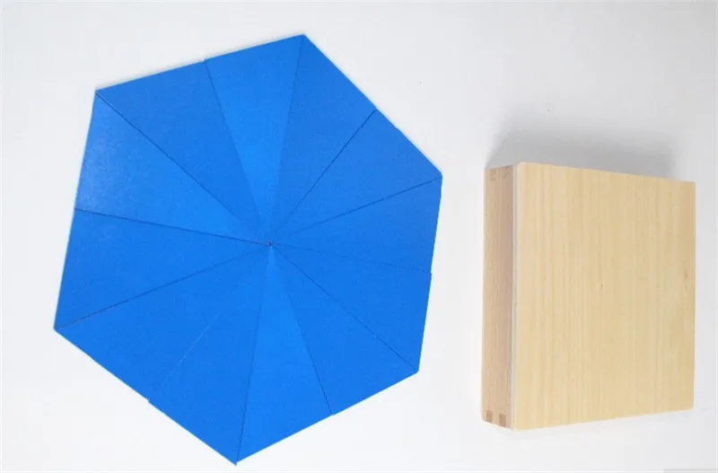 Новая деревянная детская игрушка Монтессори голубой треугольник для