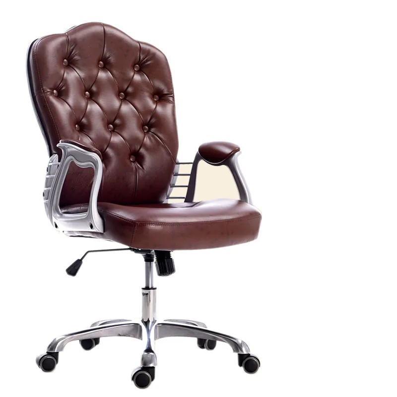 Brown Офисное кресло из искусственной кожи в европейском стиле - Цвет: Brown