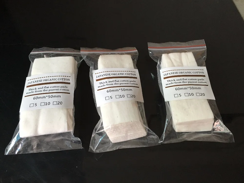 20 штук 100% японский Хлопок фитиль unbleach природа RDA хлопок для РБА diy распылитель