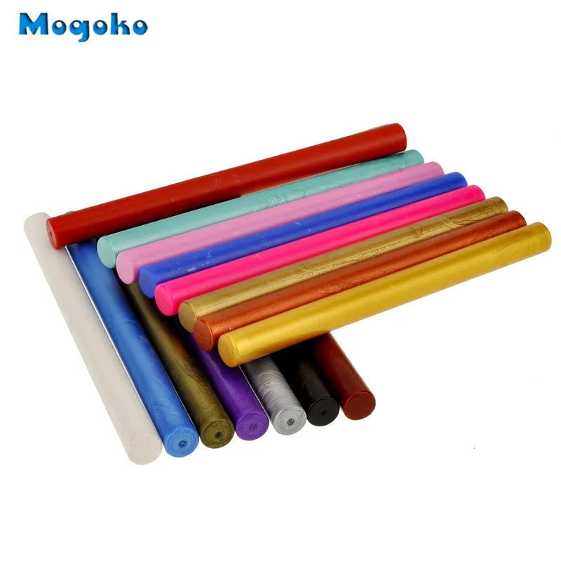 Mogoko, 2 шт., без шнура, фитили, цилиндрический, огненный, рукописный, уплотнительный воск для почты, писем, винтажная колонна, воск, печать, штамп