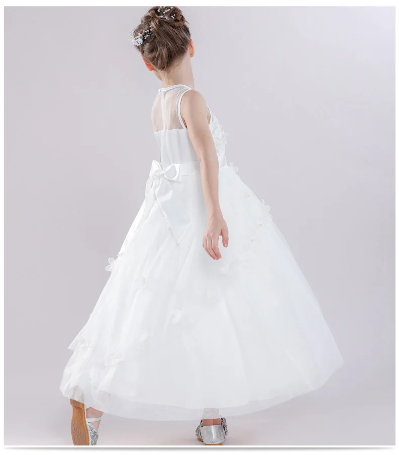 Детское платье принцессы летнее для девочек Детская Свадебная юбочка с