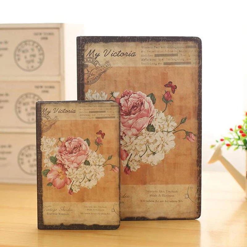 Peony Винтажный пион, роза, цветок лилии, Тканевая обложка, блокнот, планировщик, ежемесячный недельный план, Kawaii, блокнот, дневник, расписание цветов - Цвет: Peony