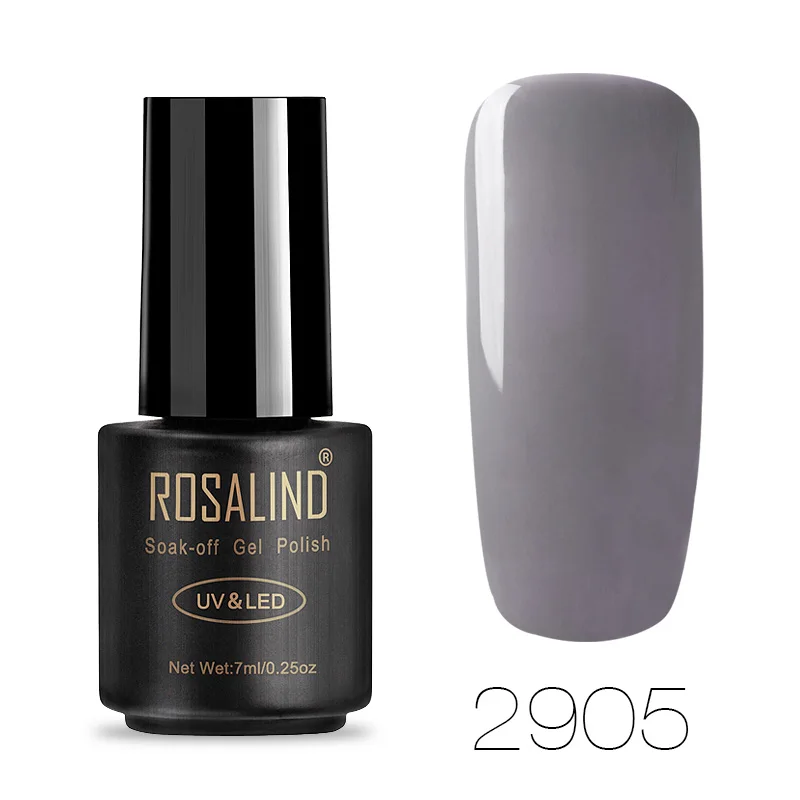 2905 ROSALIND 7 мл Лак для ногтей великолепный цвет Гель-лак для ногтей Vernis полуперманентное верхнее покрытие Базовое покрытие Гель-лак для ногтей Гель-лак - Цвет: 2905
