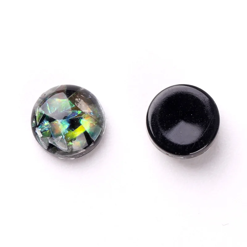 Blueness 20Pcs/lot Glitter Round Marble Stones Design Nails Art Decorations Accessories Rhinestones Glass Studs For Manicure DIY|nail art