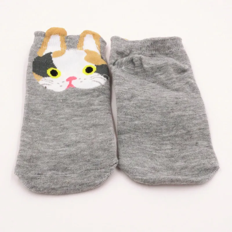 Милые хлопковые носки с рисунком лисы и собаки для женщин девочек Новые модные