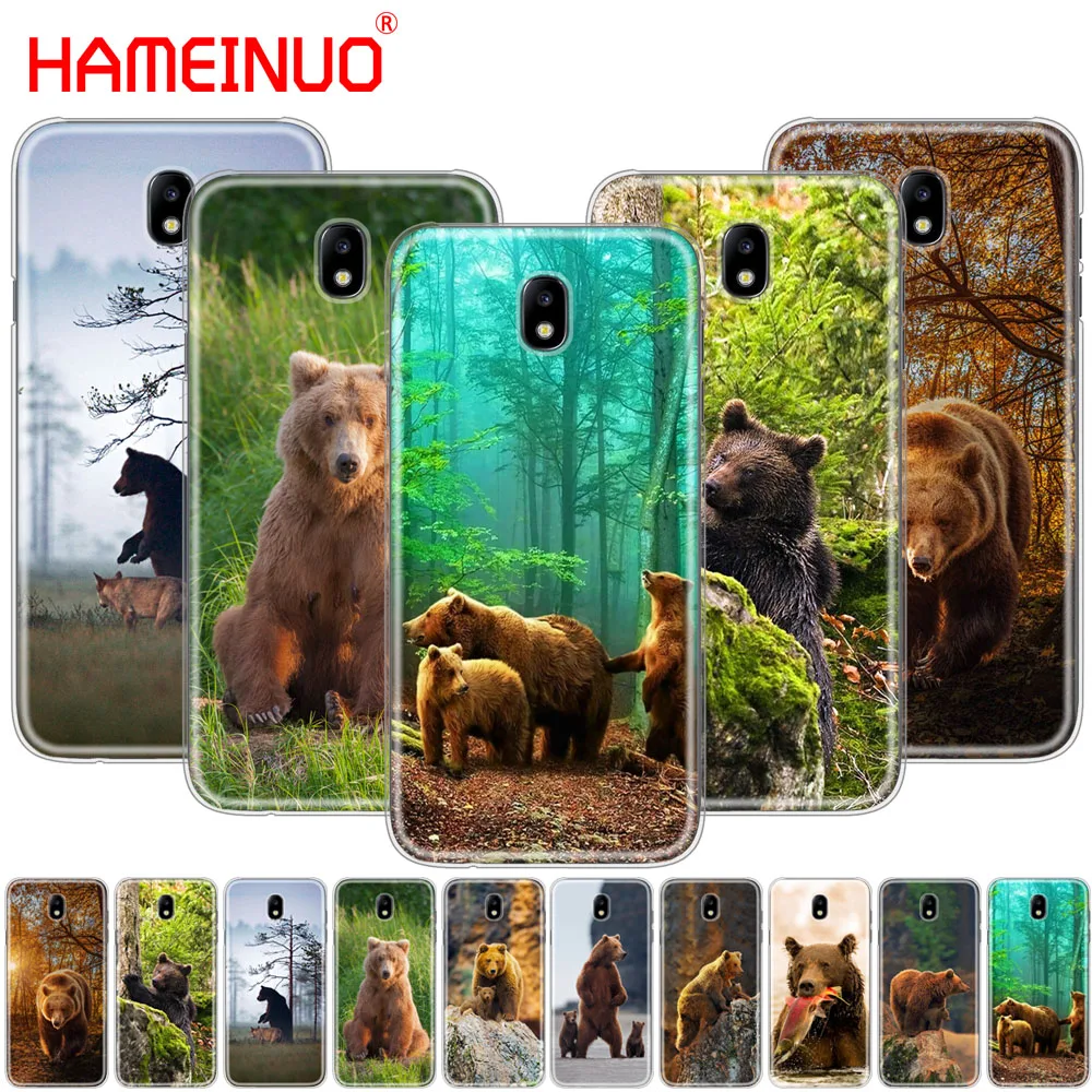 HAMEINUO одинарный Аляска коричневый медведь чехол для телефона Samsung Galaxy J3 J5 J7 2017 J527