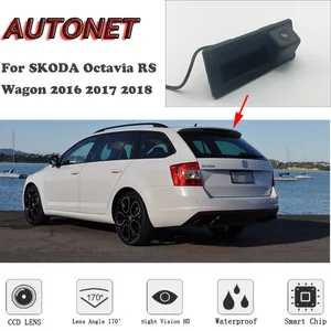 Автомобильная камера заднего вида для SKODA Octavia RS Wagon 2016 2017 2018оригинальный заводской стильручка для багажника HD камера ночного видения