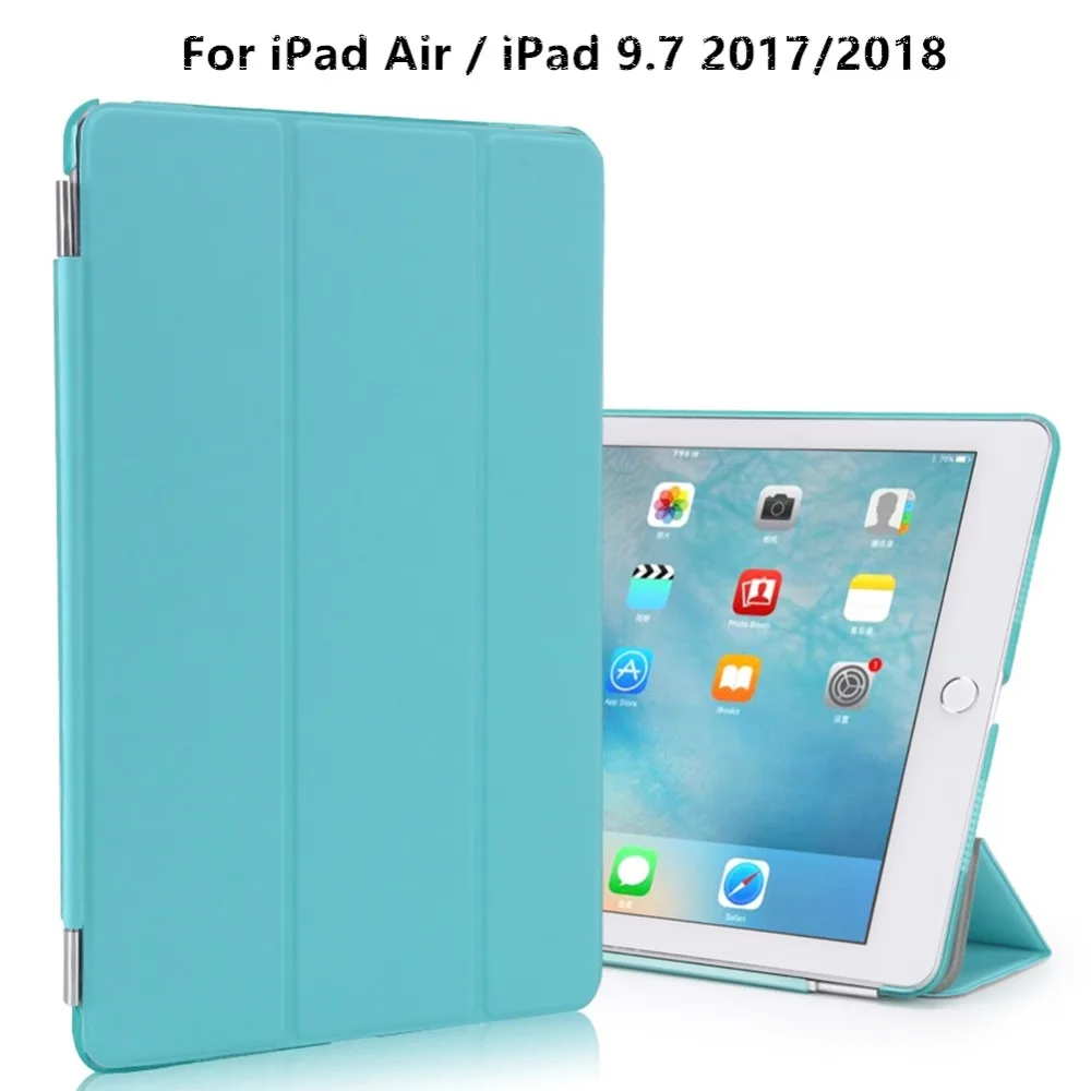 Чехол для iPad Air/iPad 9 7 2017/2018 умный чехол с полупрозрачной матовой жесткой задней и