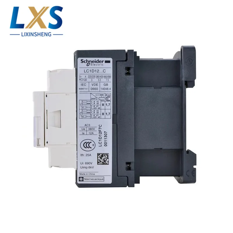 Шнайдер LC1D серии трехполюсный контактор переменного тока 9A 220V 50/60Hz LC1D09M7C Малый DC мотор