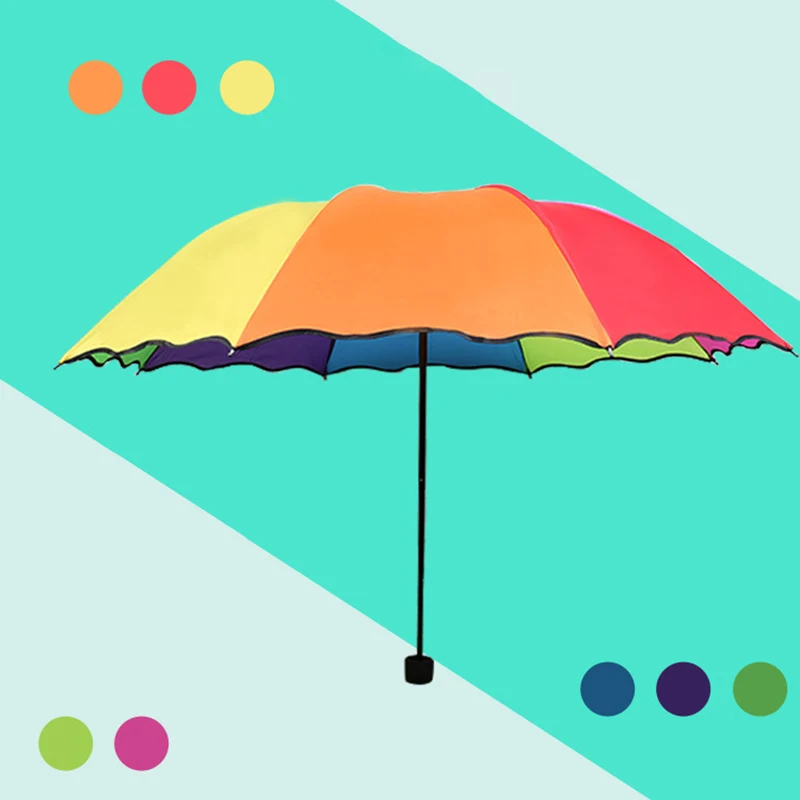 Только Jime Радужный складной зонт женский ветрозащитный высококачественный