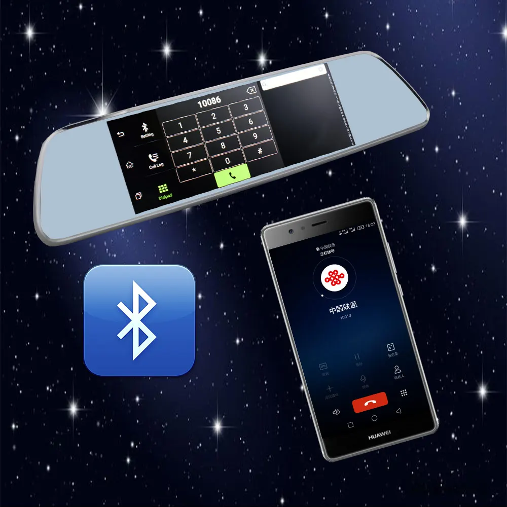 7 дюймов автомобиля GPS навигатор Android 5.0 с видеорегистратор Зеркало Bluetooth