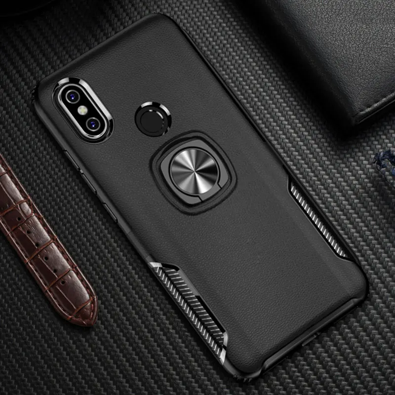For Xiaomi Redmi Note 7 8Pro k20 pro Note6 Case Finger Ring Hard TPU Car Magnet Silicone Armor Cover Shockproof |
