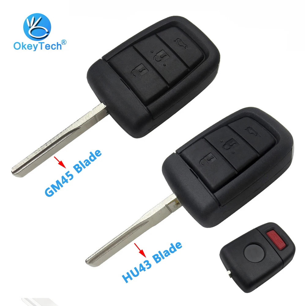 Сменный дистанционный ключ OkeyTech чехол-брелок для Chevrolet Caprice Holden Commodore VE с 3 + 4