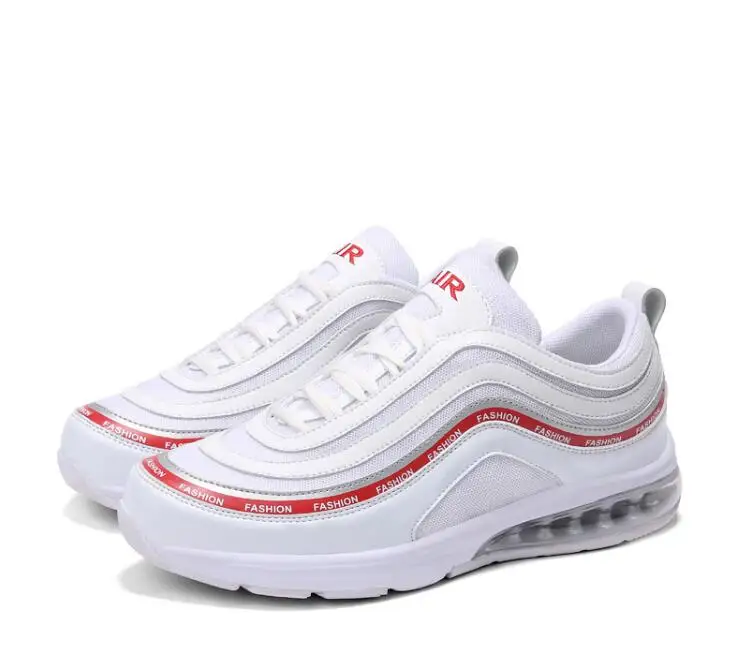 Undefeated x AIR sepatu pria MAX Mesh Breathable 97 UL ✗ SE erkek spor ayakkabi men Sports sneakers Heighten jogging shoes | Обувь