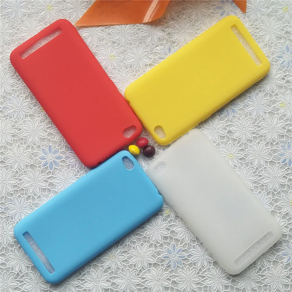 Матовый Силиконовый чехол Macarons для Xiaomi Redmi 5A 5 A 0 дюймов простые однотонные мягкие