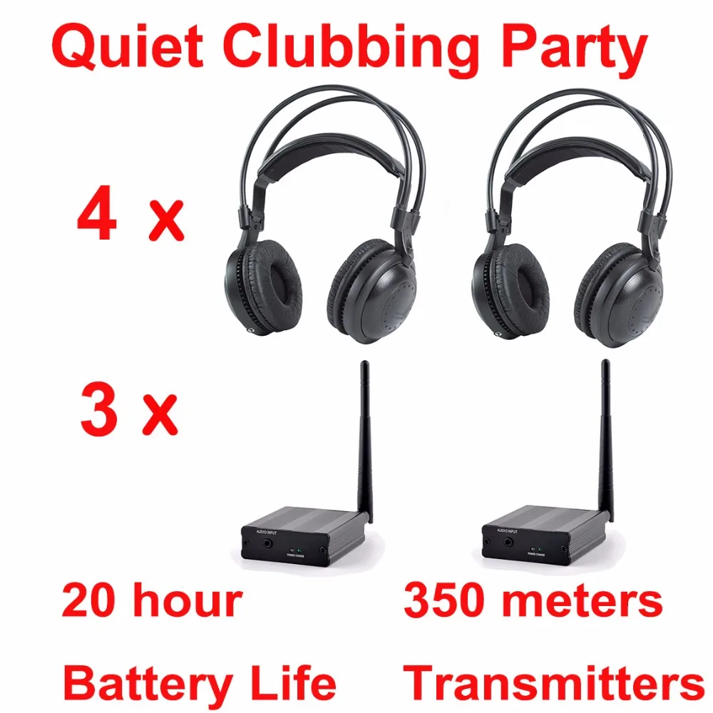 Профессиональные беспроводные наушники Silent Disco compete system тихий комплект клубных