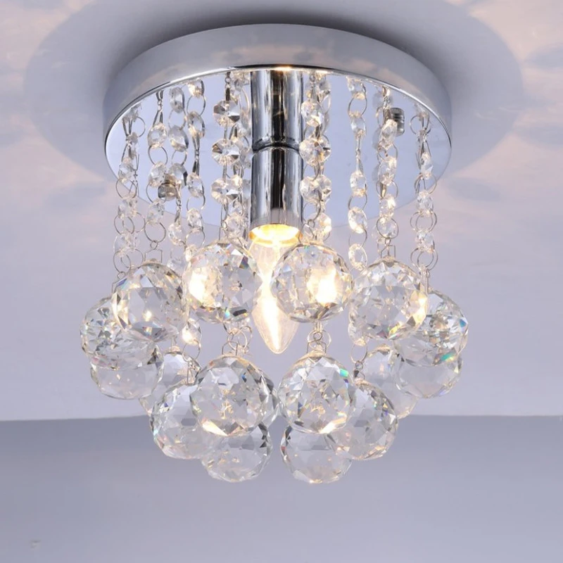 Украшение дома светодиодные Хрустальные потолочные светильники современные