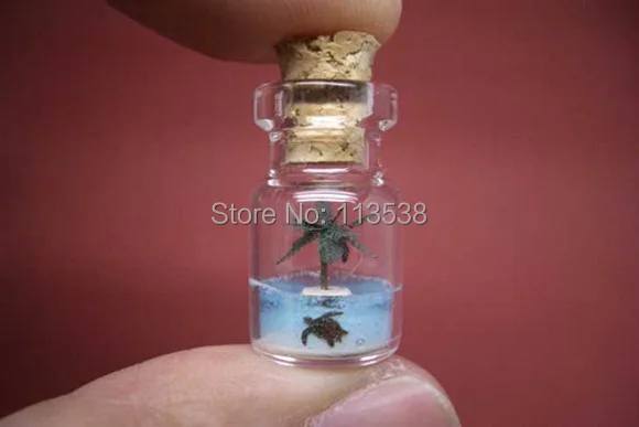 Free ship 24*12*6mm mini Glass Bottle Pendant With Cork &amp Eyehook (perfume/bottle/vial/wish/charm/bottle) Not the same style | Украшения
