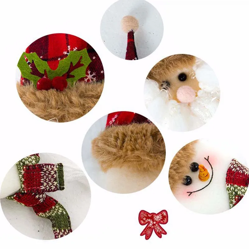 2 шт./лот Рождественская Крышка для винной бутылки крышка украшение одежды стола