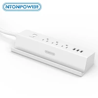 ntonpower msp usb power extension socket us plug 15a overload switch energy saving 3 ac 3 usb charging port with phone holder