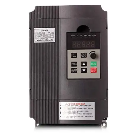 VFD 1.5KW/2.2KW/4KW CoolClassic преобразователь частоты ZW-AT1 3P 220 В выход ЧПУ шпинделя управления скоростью двигателя wcj4 - Цвет: 2.2KW 220V(black)