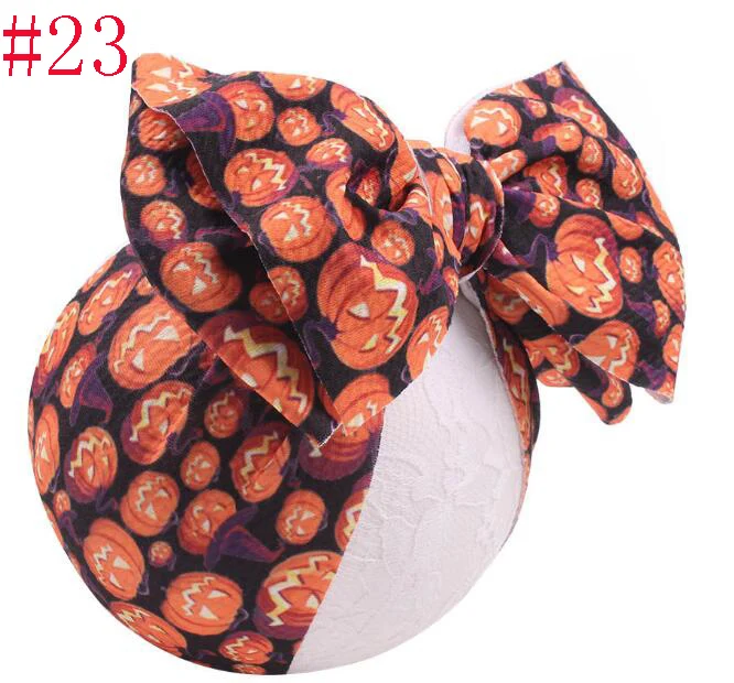 Новинка 2019 повязка на голову с бантом и цветочным принтом для девочек объемная