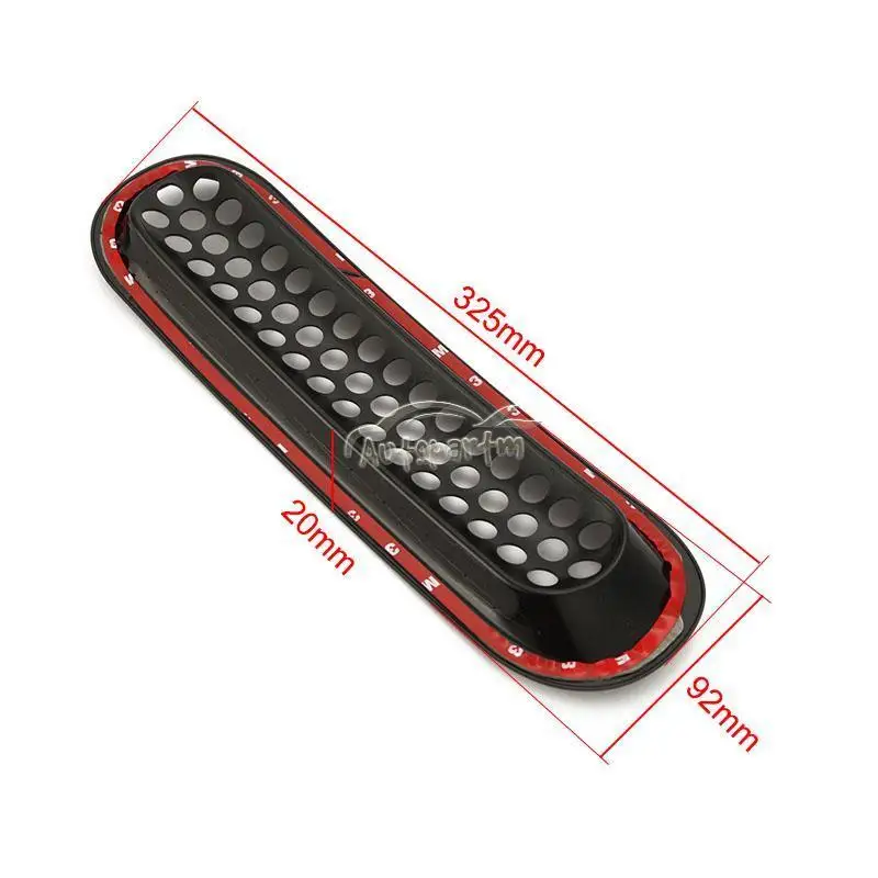 7x Черная передняя вставка сетка решетка радиатора с отверстием для замка