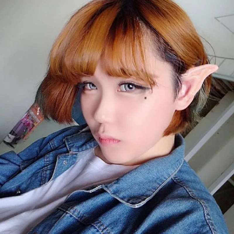 1pair Latex Fairy Pixie Elf Ears Cosplay Accessories Halloween Party Soft Pointed Prosthetic Tips Ear | Дом и сад