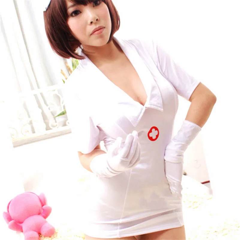 Горячее сексуальное медсестренное платье для ролевых игр в костюмах и соблазнительных костюмах для взрослых любовников.
