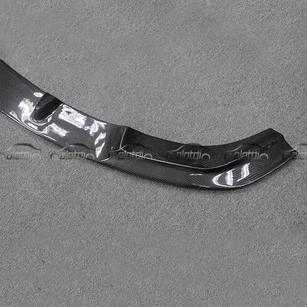 Автомобильный Стайлинг из углеродного волокна передняя губа бампер спойлер