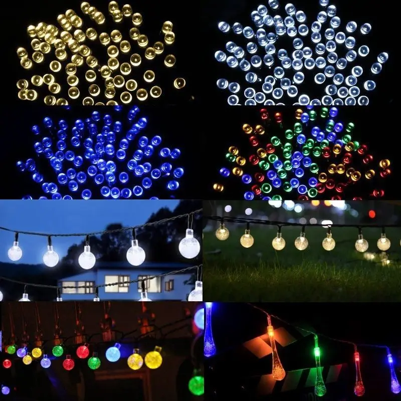 3M 20 30LED Солнечная гирлянда, гирлянды для сада, вечерние, свадебные, рождественские гирлянды, солнечное освещение, уличное, Рождественское украшение