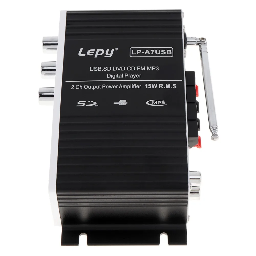 LEPY Bluetooth-совместимый цифровой дисплей Автомобильный мини Hi-Fi стерео аудио