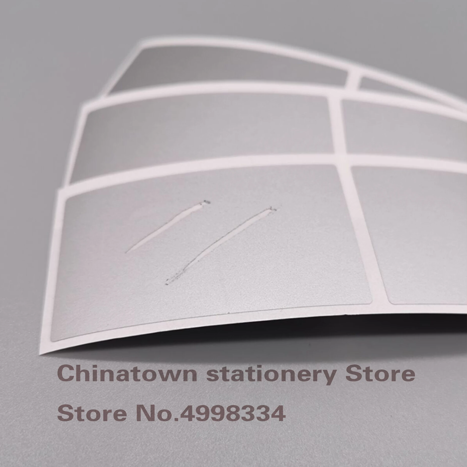 50 шт. высокое качество с защитой от царапин Sticker35 * 58 мм золотой серебристый цвет