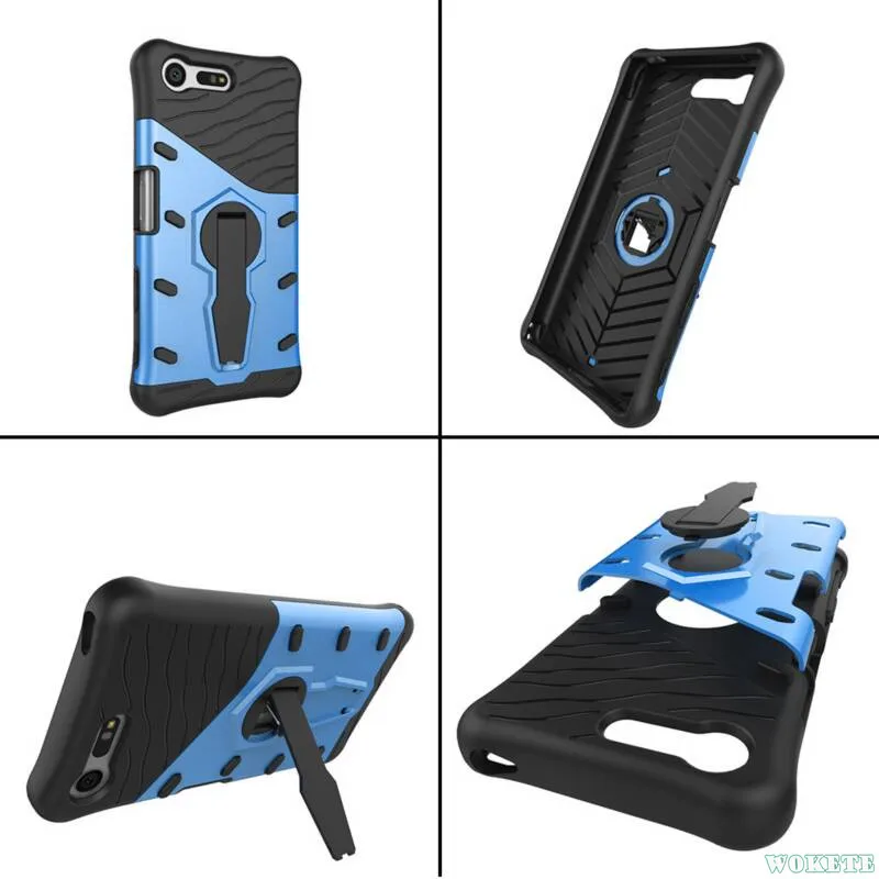 360 Degree Flip Stents Case For Sony Xperia X Compact Mini F5321 armor shockproof Hard PC+Soft TPU Back Stand Armor Shell Cover |