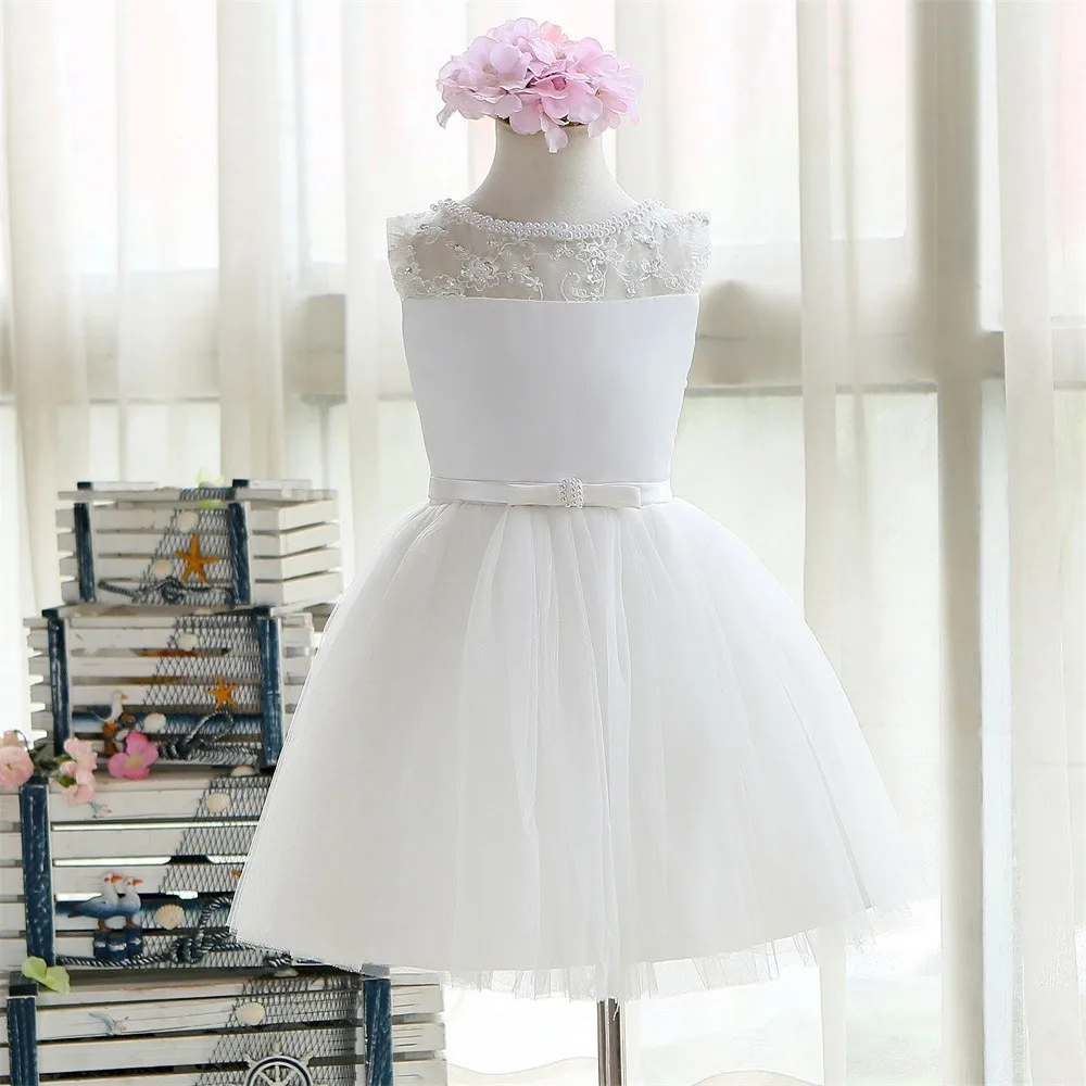 Дешевые женские платья длиной до колен белые кружевные тюлевые Платья с