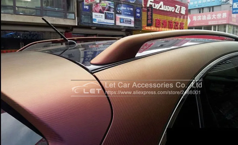Стайлинг автомобиля 3d цветная автомобильная пленка из углеродного волокна