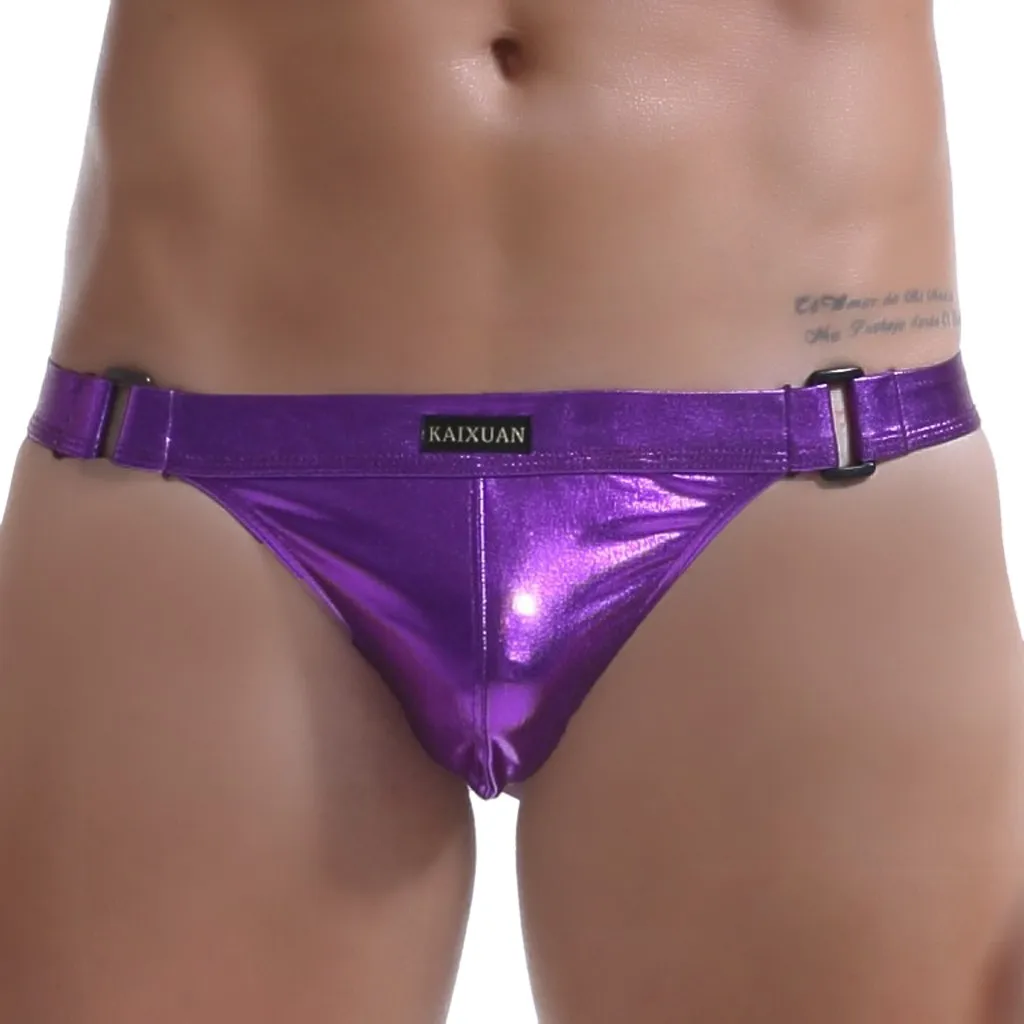 Мужское нижнее белье мужские трусы кожаное сексуальное потрясающее модное полые