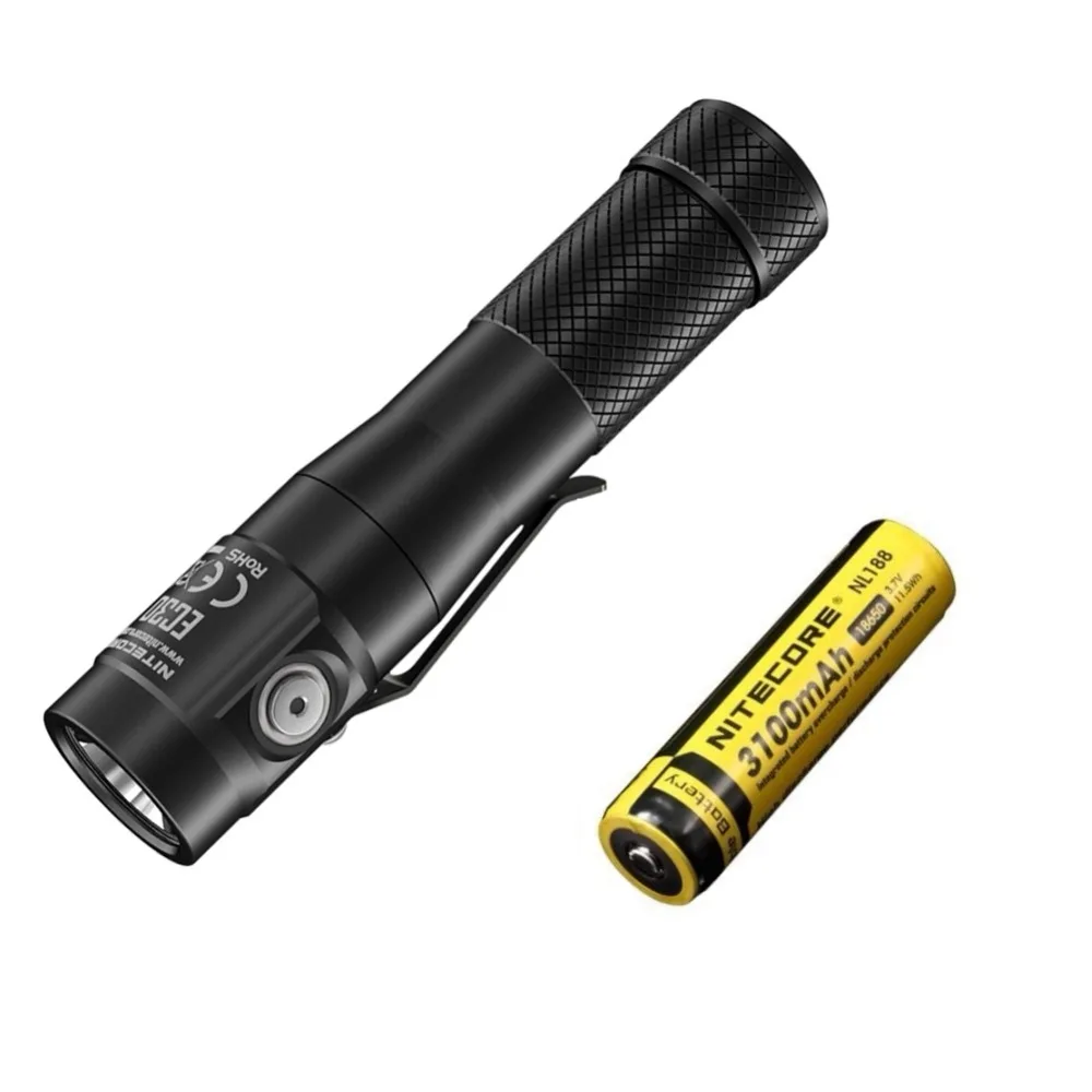 NITECORE EC30 1800 люменов CREE XHP35 HD светодиодный фонарик 18650 Аккумулятор для наружного кемпинга пешего туризма портативный фонарь