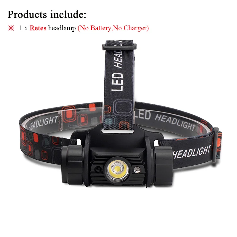 head lamp A ИК-Сенсорная головная лампа, Перезаряжаемый usb налобный фонарь, 1 режим, Индукционная фара, для кемпинга, водонепроницаемый Головной фонарь, налобный фонарь, 18650 - Испускаемый цвет: head lamp A