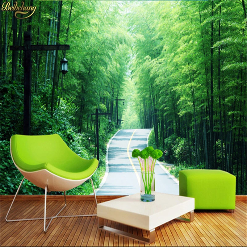 beibehang Bamboo grove Custom photo wallpaper roll 3D living room TV background 3d mural wallpaper papel de parede 3d wall paper beibehang papel de parede 3d wallpaper roll tv background english letter wall paper gold foil ceiling covering contact paper