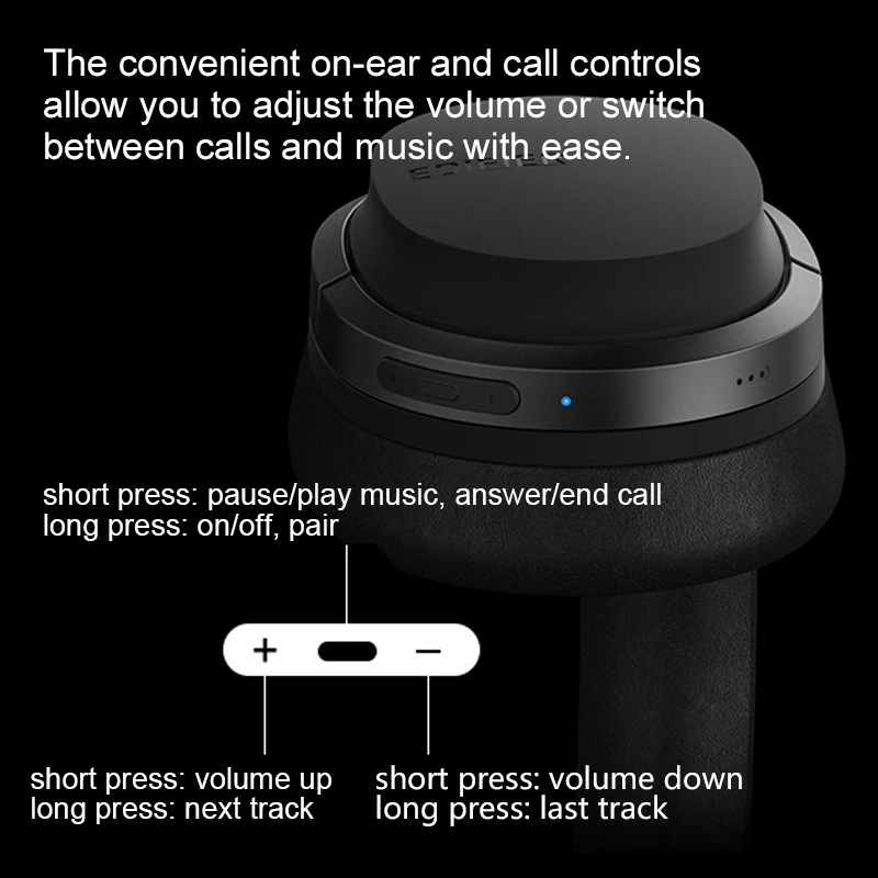 Беспроводные наушники EDIFIER W830BT Bluetooth v4.1 aptX кодек NFC tech с 95 часами воспроизведения