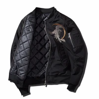 men biker jackets embroidery coat men sukajan yokosuka souvenir jacket fashion youth bomber jackets streetwear baseball uniform