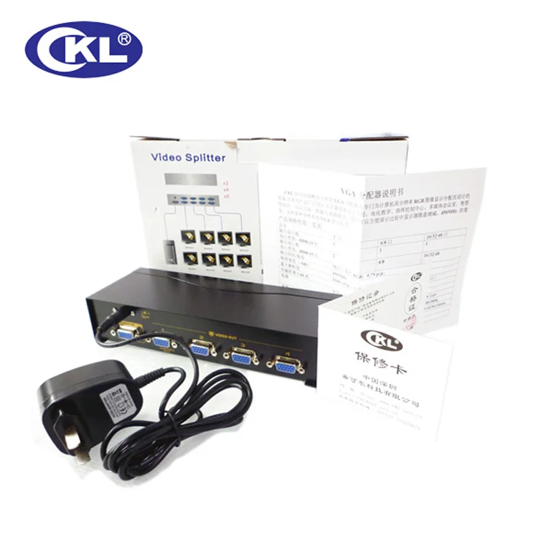 CKL 104A 4 порта VGA сплиттер 450 МГц 1x4 1*4 1 в выхода|4 port vga splitter|port vgasplitter |