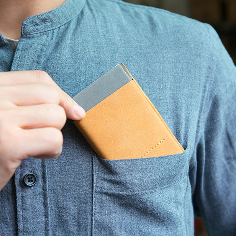 Новинка дорожный кошелек для карт QOONG с блокировкой RFID автоматический выдвижной