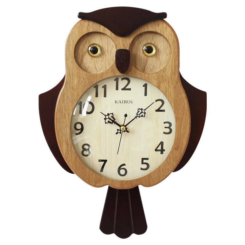 Hot Owl 3d деревянные настенные часы современный дизайн дети северные настенный