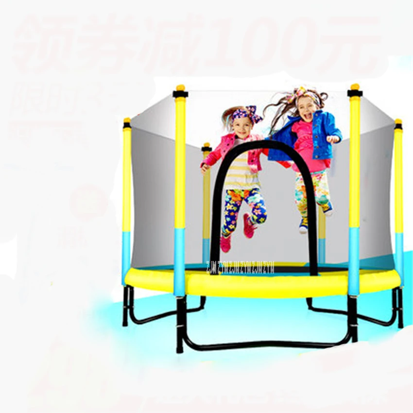 Мини батут 60 дюймов круглый детский корпус подкладка-сетка Rebounder наружные Упражнения домашние игрушки прыгающая кровать Nax нагрузка 150 кг PP, сплав