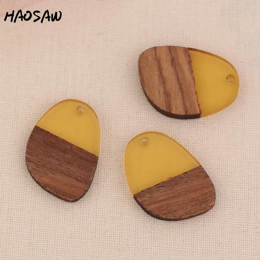 HAOSAW Choose 6 шт./лот необычная овальная/полудеревянная полуполимерная/Сделай сам