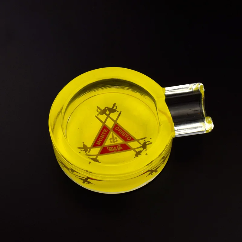 Стеклянная пепельница для сигар сигарет с 1 ясенем случайный цвет|metal ashtray|cohiba cigar