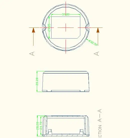 3 Вт Корпус питания пластиковая настенная шайба светодиодный драйвер 400 круглый
