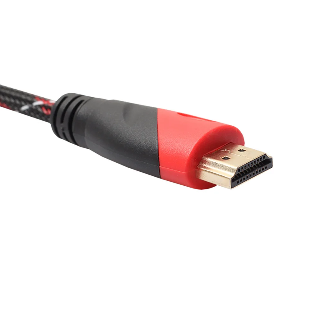 Новый HDMI кабель высокоскоростной позолоченное соединение с красной черно-белой